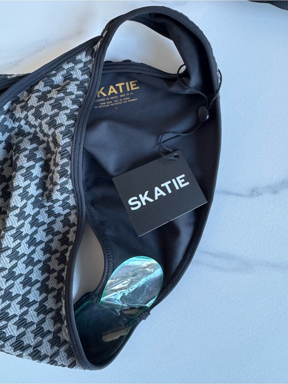 Skatie Black and White Houndstooth Underwire Bikini - Picture 4 of 4